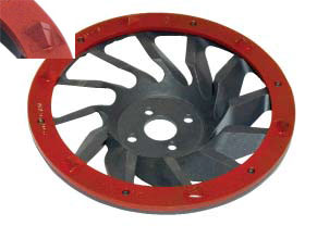 PCD cup-wheel sharp DFT-175-S, red