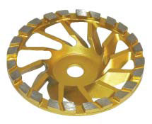 Diamond grinding cup wheel DT-175-VAC gold