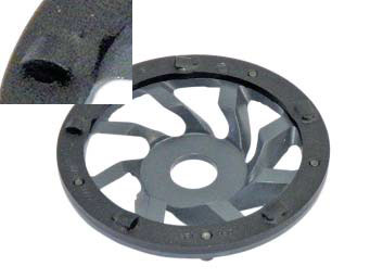 PCD cup wheel Ø 125 mm DFT-125, BLACK